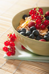 cereal and wild berries