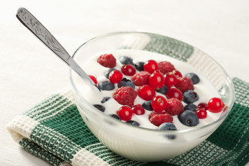 yogurt with wild berries