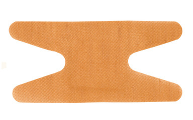 adhesive band-aid on a white background