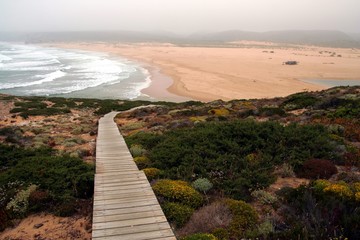 Chemin vers la plage de Bordeira