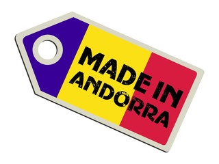 vector label Made in Andorra