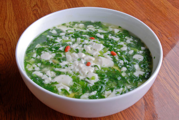 China delicious food- tofu with vegetables