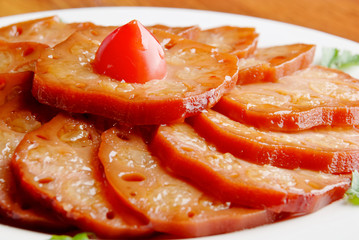 Chinese food- lotus with sticky rice