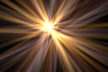 Golden Futuristic Ethereal Light Abstract Background