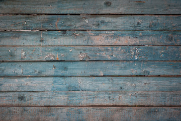 Alte blaue Holzwand