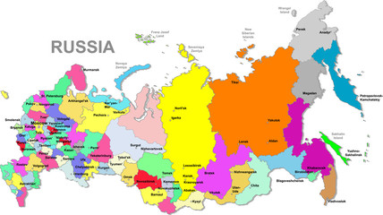 Russian federation map