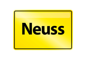 Ortsschild Neuss