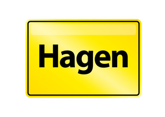 Ortsschild Hagen