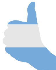 Argentinisches Handzeichen