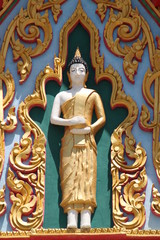 buddha image on archway, Wat Yod Maung Jaroen, Buriram