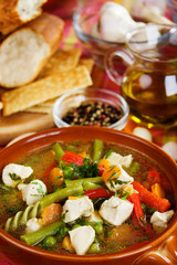 Chicken and vegetable soup