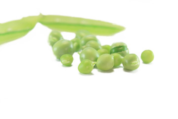 pea pod with peas