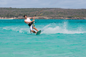 Kitesurf in the lagoon