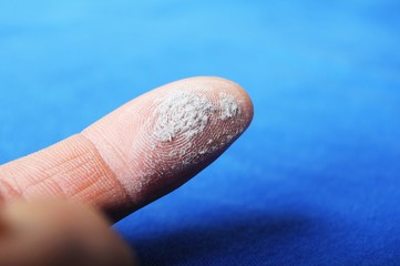 dust and finger