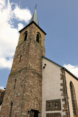Fototapeta na wymiar Kościół Wniebowzięcia NMP, La Petite Pierre