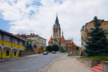 Obraz premium Old Catholic church in Chortkiv Ukraine