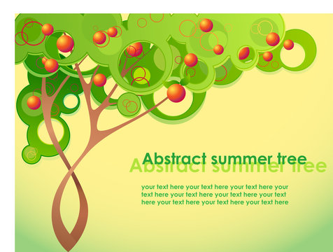 Abstract summer tree