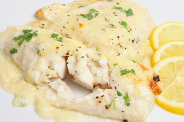Baked Haddock with Cheese Sauce