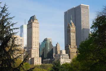 Fototapeta na wymiar Vista de Manhattan desde el Central Park