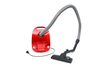 Vacuum cleaner isolated on the white background