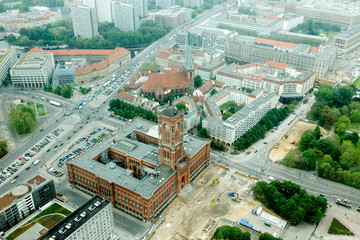 Fototapeta na wymiar Rotes Rathaus in Berlin