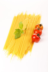 Italian Pasta with tomatoes and basil