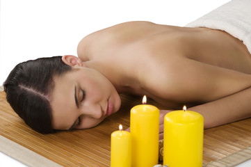 Obraz na płótnie Canvas massage at spa