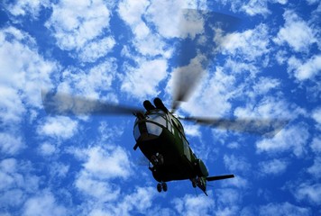 Fototapeta na wymiar Civilian helicopter
