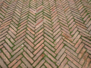 View of one of the ray on Piazza del Campo in Siena