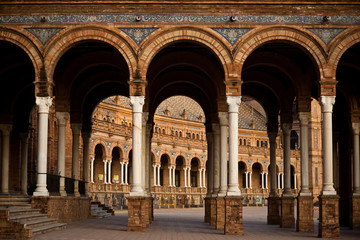 Arcos en la Plaza de España, Sevilla