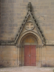 Fototapeta na wymiar Jardins Evêché et Cathédrale Saint-Etienne ; Limoges, Limousin