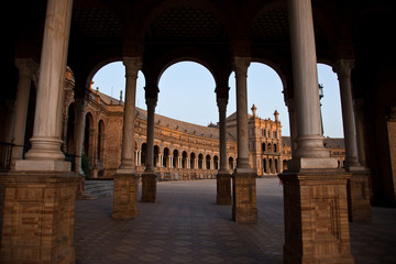 Columnas Plaza de Espa&ntilde;a, Sevilla