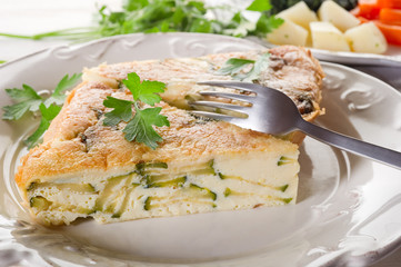 omelette with vegetables - frittata con verdure