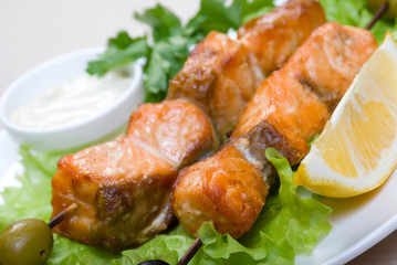 baked   Salmon  with Vegetables