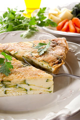 omelette with vegetables - frittata con verdure