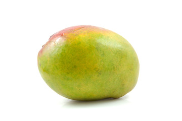 fresh mango fruit over white background