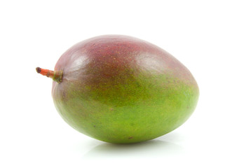 fresh mango fruit over white background