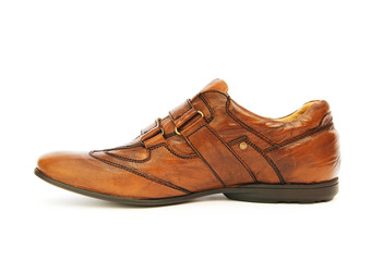 Male shoes isolated on the white background