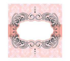 Pink frame design