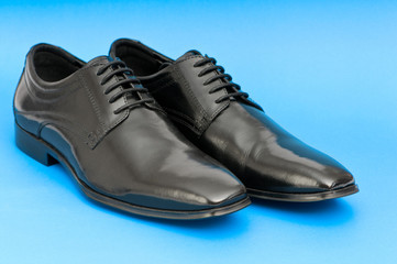 Male shoes isolated on the white background