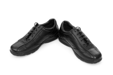 Male shoes isolated on the white background