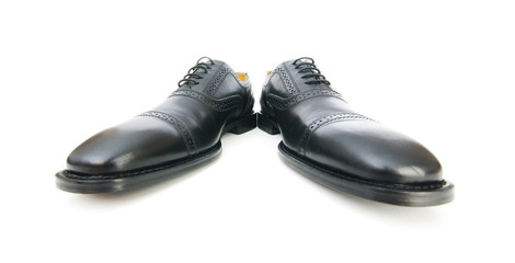 Male shoes isolated on the white background