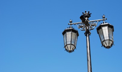 Fototapeta na wymiar Street lamp posts