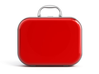 Suitcase isolated over white