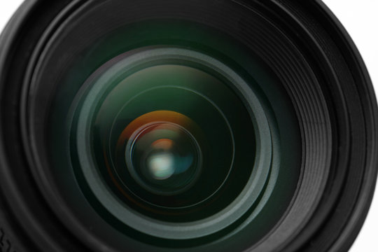 photo camera lens close-up
