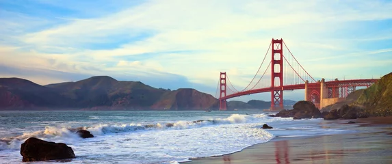 Printed kitchen splashbacks Golden Gate Bridge Golden Gate Bridge Panorama