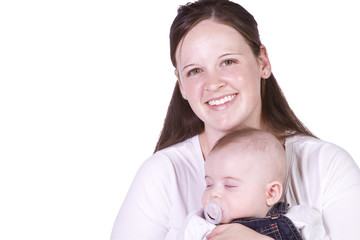 Mother and Son Posing