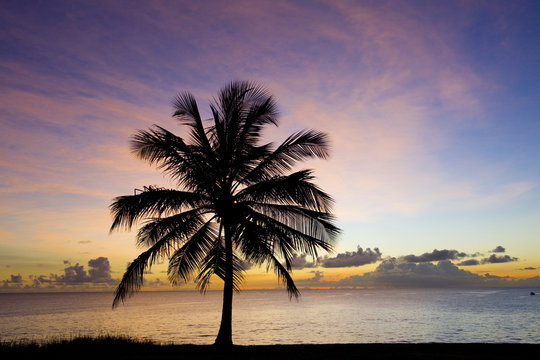 sunset over Caribbean Sea, Barbados