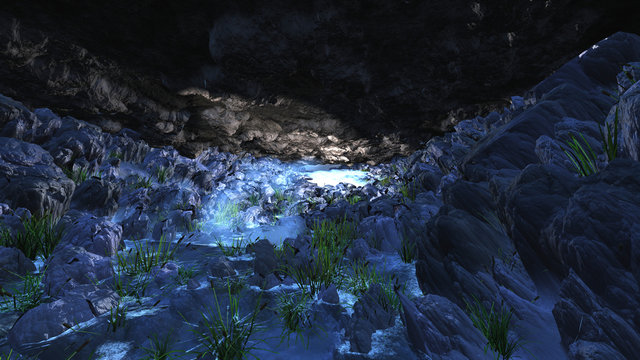 Die tiefe Höhle
