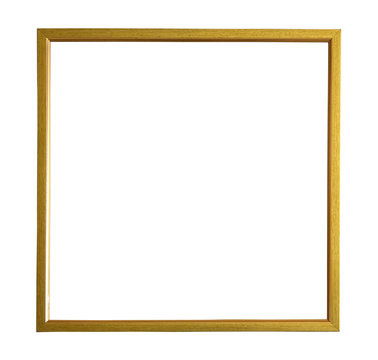 Modern thin gold picture frame